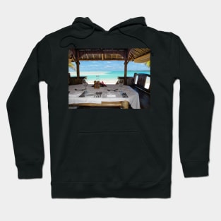 seaside dining Hoodie